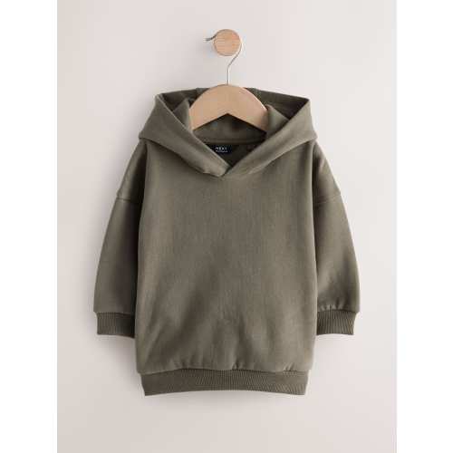 Khaki Green Long Sleeve Soft Touch Hoodie (3mths-7yrs)