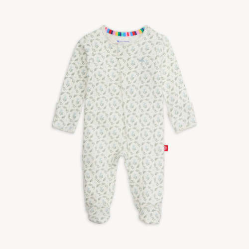 Eloise Organic Magnetic Footie - 0-3 month