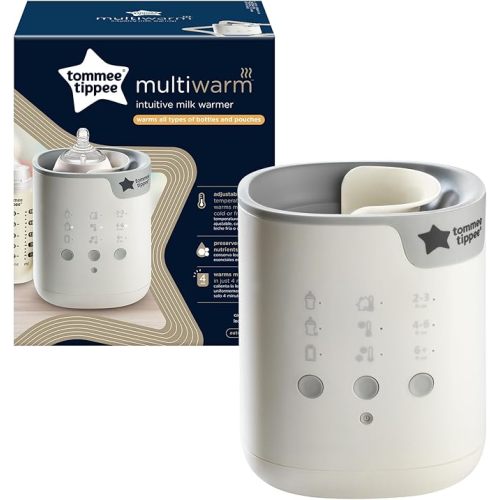 Tommee Tippee Baby Bottle and Food Warmer, Warms Breast Milk, Formula, Jars and Pouches to Body Temperature in Minutes, Automatic Timer, Touch Settings, White