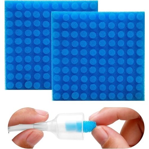 Qunlions life 200-Pack of Premium Nasal Aspirator Hygiene Sponges, Replacement for Nosefrida Nasal Aspirator Filters, BPA, Phthalate & Latex-Free (200 Count)