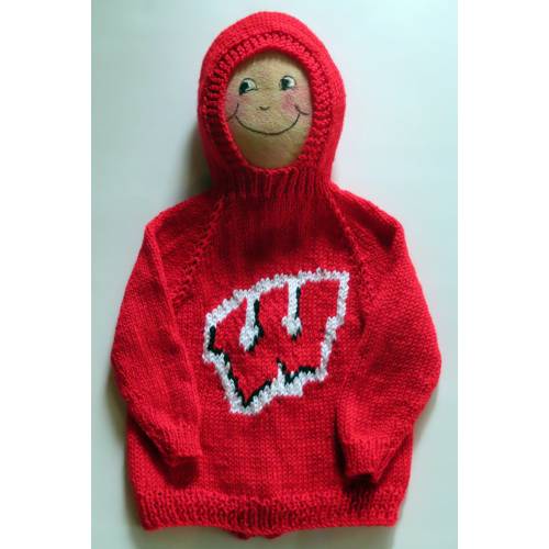 zip-up-the-back / hooded sweater  / Wisconsin / Badgers