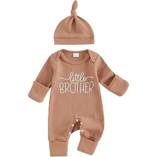 MERSARIPHY Newborn Baby Boy Girl Clothes Hi I'm New Here Coming Home From Hospital Outfits Gender Neutral One Piece Romper