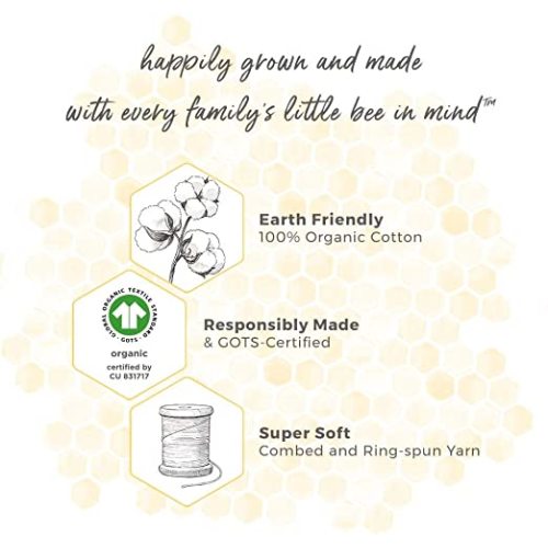 Burt's Bees Baby - Fitted Crib Sheet, Solid Color, 100% Organic Cotton Crib Sheet for Standard Crib and Toddler Mattresses (Cloud White)