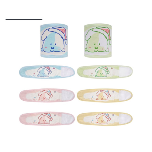 Liitrton Cartoon Pattern Cotton Baby Infant Umbilical Cord Belly Band for 0-12 Months (Random Color,8 PCS Cute Dog)