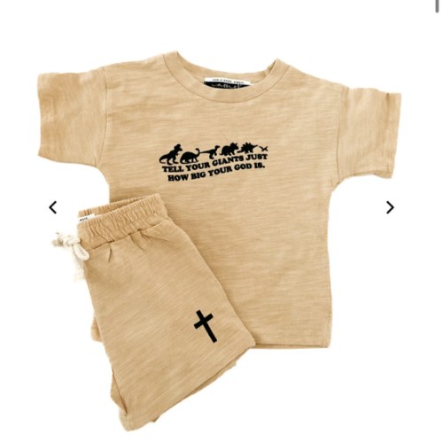 Tell Your Giants Shorts & Tee Set – OUR HOUSE ABOVE