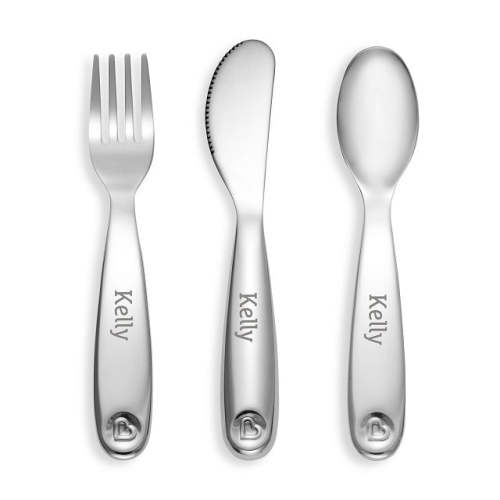 Munchkin Personalized Polish™ Stainless Steel Utensil Set