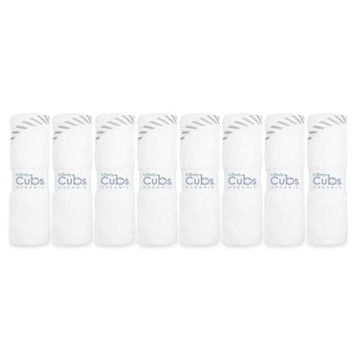 Baby Burp Cloths, 8 Pack Large 20 by 10, Washcloths Girl Boy by Comfy Cubs