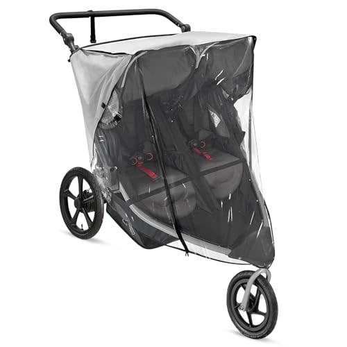 Stroller Rain Cover Compatible with BOB Gear Duallie Strollers, Weatherproof, Protect from Rain Sun Dust（(Jogger not Included)）