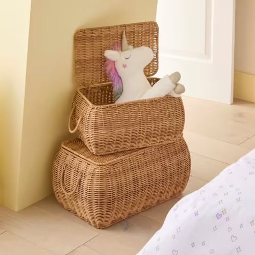 Adairs Kids - Natural Poly Rattan Storage Trunk | Adairs