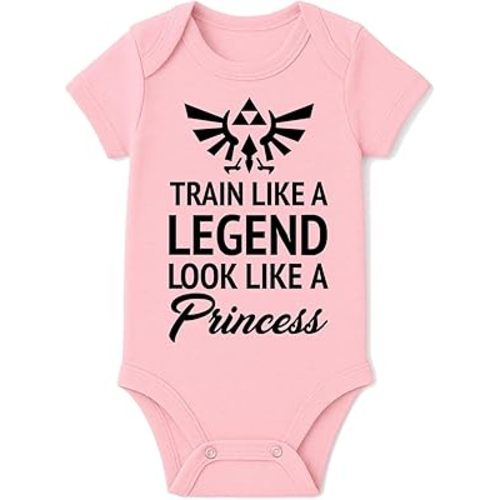 Brain Juice Tees Train Like A Legend Look Like A Princess Baby One Piece