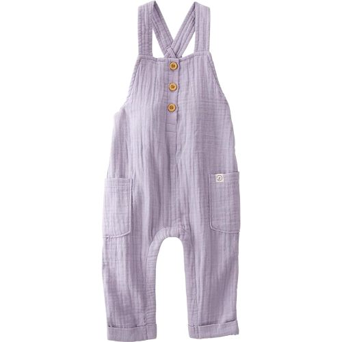 little planet by carter's unisex-baby Organic Cotton Overall Jumpsuit, Lilac, 24 Months