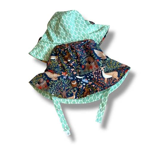 Bucket hat in Organic Enchanted Forest