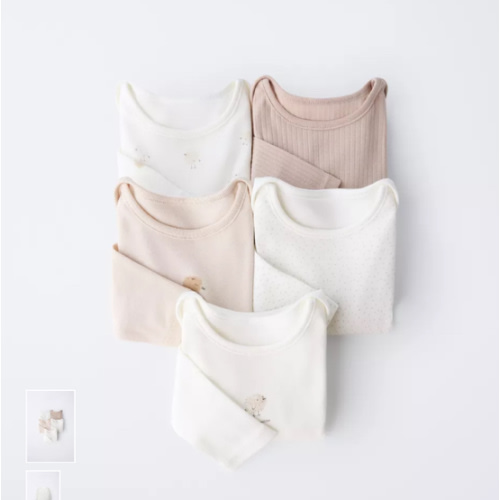 FIVE-PACK OF CHICK BODYSUITS - taupe brown | ZARA United States