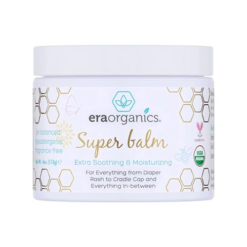 Era Organics Healing Ointment for Babies - USDA Certified Organic Natural Moisturizer Gentle on Sensitive Skin Prone To Baby Eczema, Cradle Cap (Infant Seborrheic Dermatitis), Rashes, Hives 4oz