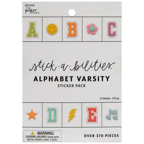 Varsity Alphabet Stickers