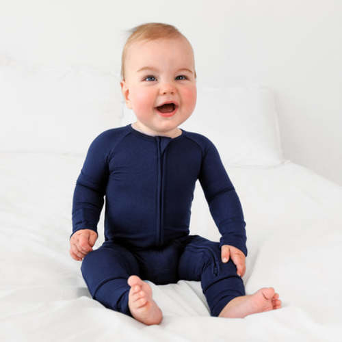 Classic Navy Zippy - Newborn