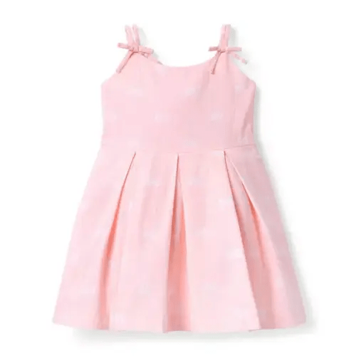Girl Blush Pink Bow THINK PINK Mini Lauren Dress by Janie and Jack