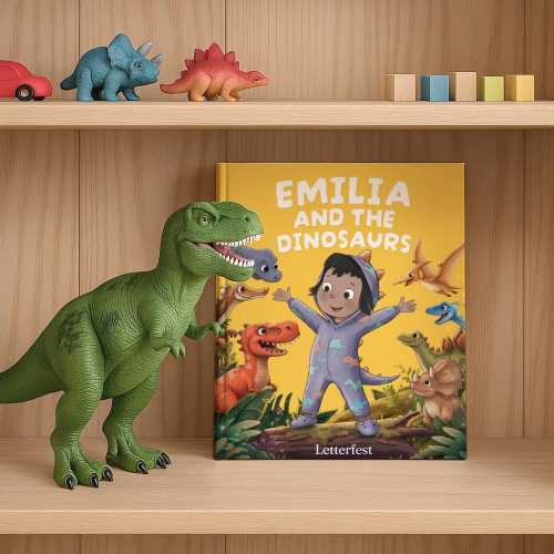 Custom Dinosaur Birthday Children's Story Book | Personalised Name Adventure for Kids | Perfect Xmas Present, Christening Gift Idea