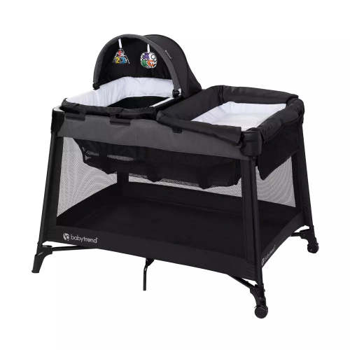 Baby Trend Willow Nursery Center Standard Playard with Flip Away Changing Table - Black