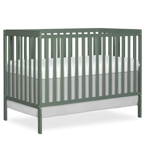Dream On Me Synergy 5-in-1 Convertible Full Size Baby Crib, Meadow Green