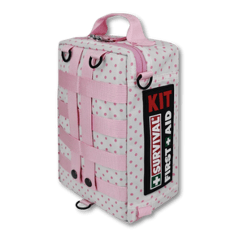 SURVIVAL Family First Aid KIT (Pink Polka)