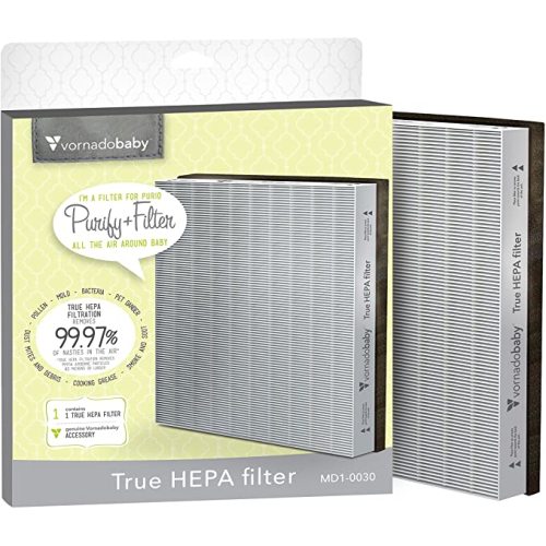 Vornadobaby MD1-0030 True HEPA Filter for Purio, Requires No Cleaning, Easy to Replace, Captures 99.97% of All Airborne Particles 0.3 Microns or Larger