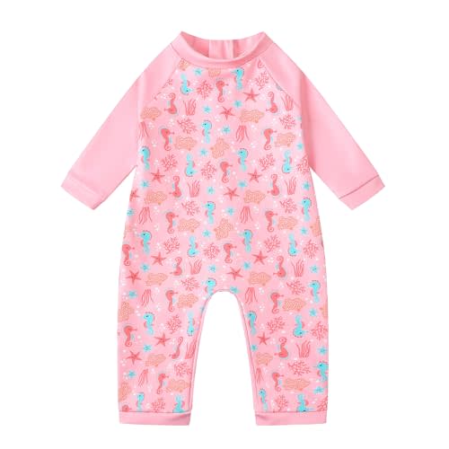 Baby Swimming Warm Suit Long Sleeve One Piece Swimsuit Bathing Suits | Baby Swimming Warm Suit,Girls Swimming Costume,Long Sleeve,Rash Guard Zipper,Boys One Piece Swimsuit,Bathing Suits