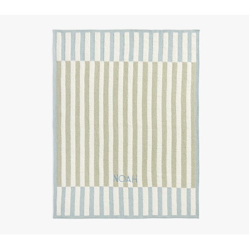 Modern Baby Striped Soft Knit Baby Blanket