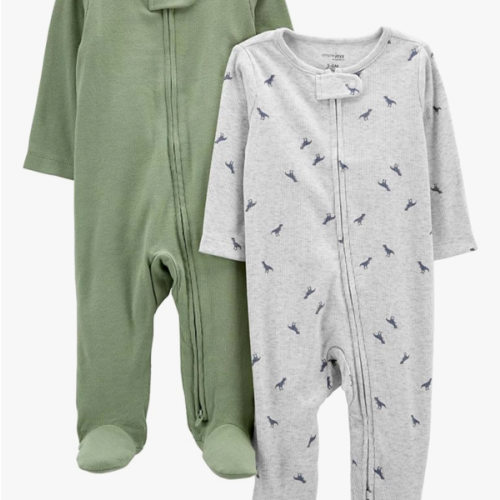 Simple Joys by Carter's Baby Boys' 2-pack 2-way Zip Textured Sleep and Play