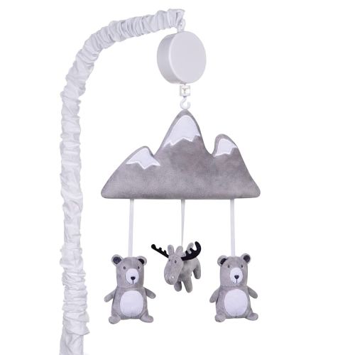 Forest Mountain Crib Mobile - Mountain Baby Mobile for Crib - Musical Crib Mobile - Fun Whimsical Musical Mobile for Cribs - Rotating Nursery Mobile for Crib - Baby Crib Mobile for Boys and Girls