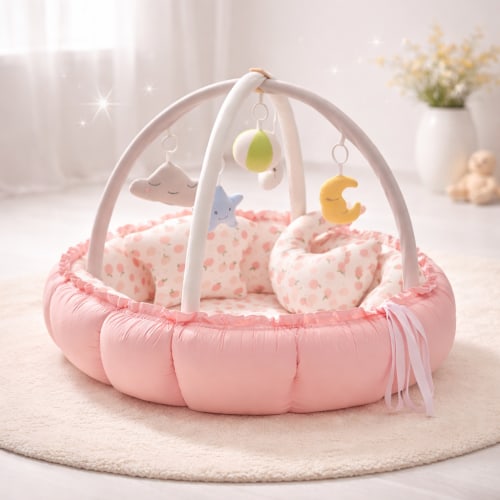 Baby Play Mat Padded Activity Gym Tummy Time Crawling