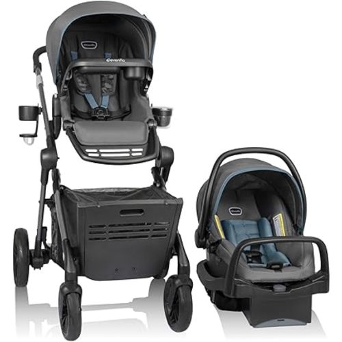 Evenflo Pivot Troop Child and Pet Modular Travel System (Bluestone Gray)