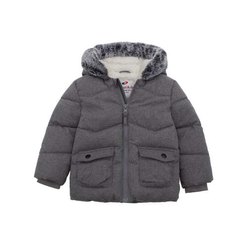 Rokka&Rolla Toddler Boys' Winter Jacket, Infants Puffer Coat with Hood, Sizes 6-24M