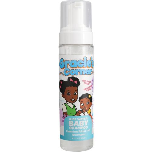 Gracie's Corner Rice Water Baby Shampoo Foaming Rinse-Off 8.5oz