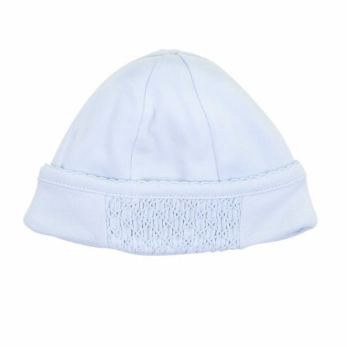 Solid Essentials Blue Smocked Hat