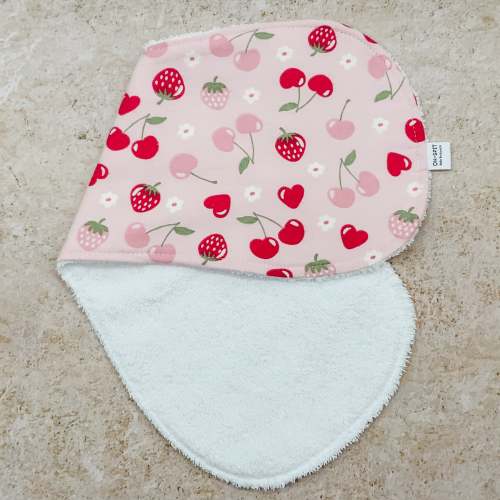 Soft Berry Pop Burp Cloths