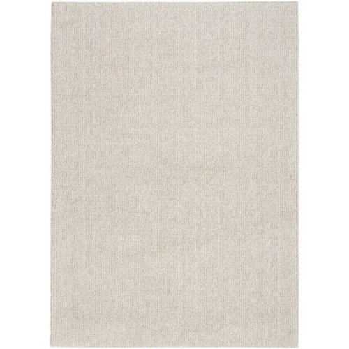Nourison Textured Home Modern Indoor Rug Ivory Beige 5'3" x 7'