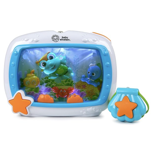 Baby Einstein Sea Dreams Soother Musical Crib Toy and Sound Machine, Newborn and up