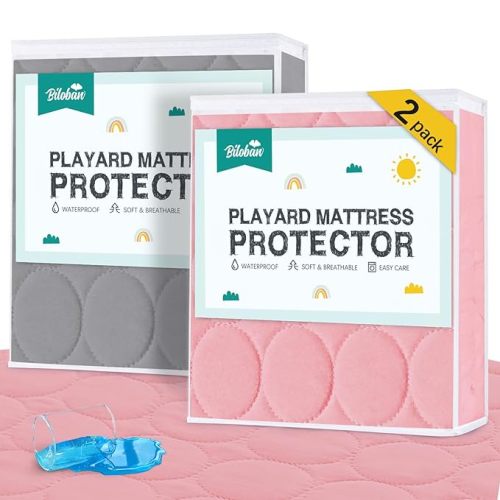 Pack and Play Mattress Protector Waterproof, Pack and Play Mattress Pad