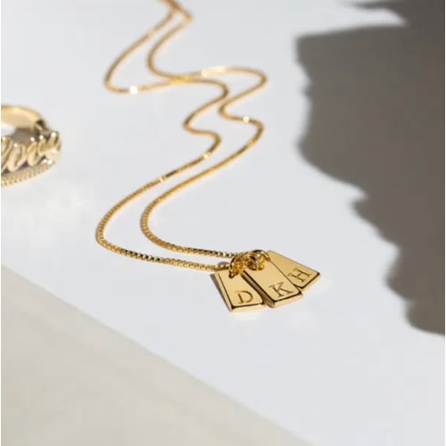 Willow Tag Initial Charm