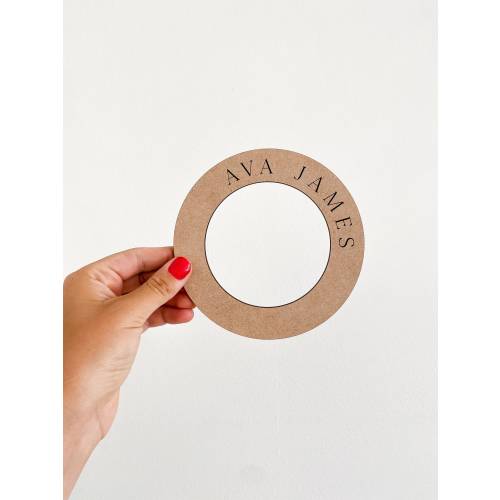 Custom Baby Milestone Marker Ring: Photo Prop, Personalized Name