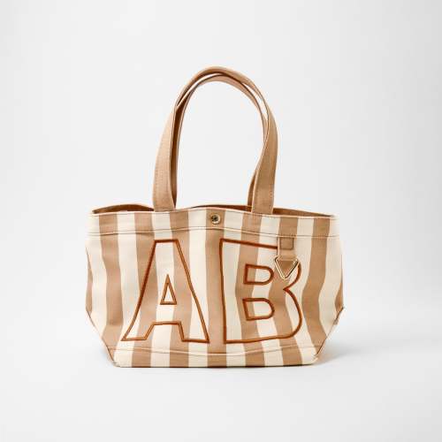 Striped Custom Alpha Tote - Custom Dune