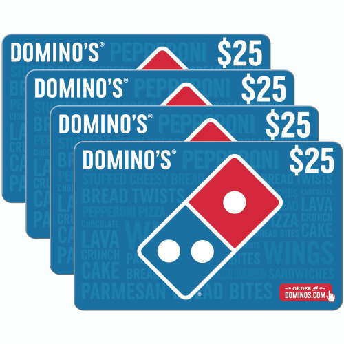 Domino's $100 Gift Card Multi-Pack 4 x $25