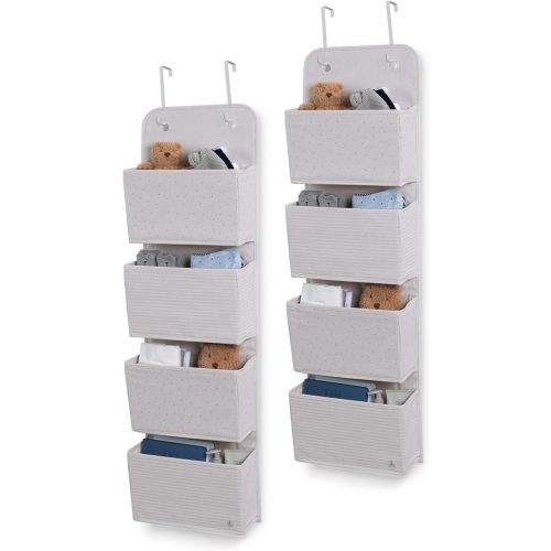 Delta Children - babyGap 2-Pack Over the Door Storage Organizer with 4 Pockets, Tan