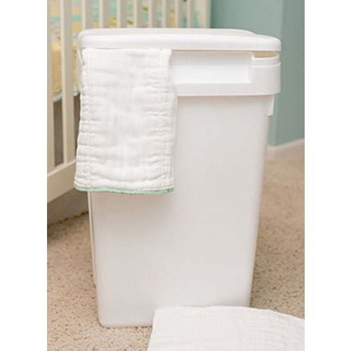 Sturdy Plastic Easy to Clean Flip Top Cloth Diaper Pail or Trash Can