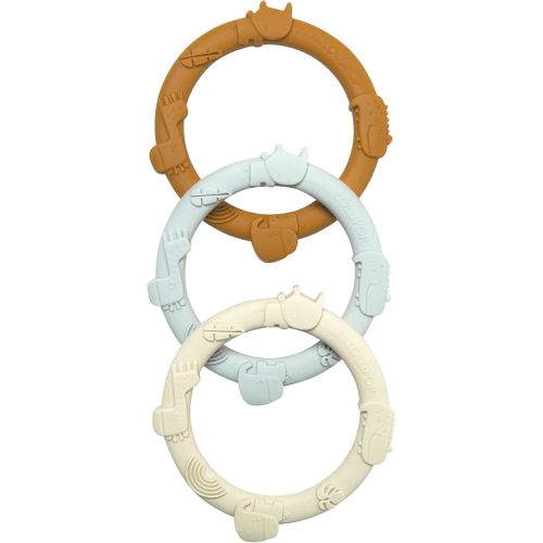 Loulou Lollipop Wild Teething Ring Set (Ginger Honey)