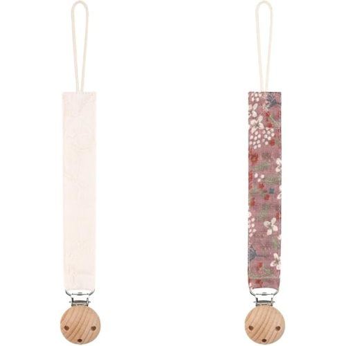 Baby Pacifier Holder for Boys and Girls, Teething Straps Unisex Design, Smoother Clip 100% Handmade Braided,