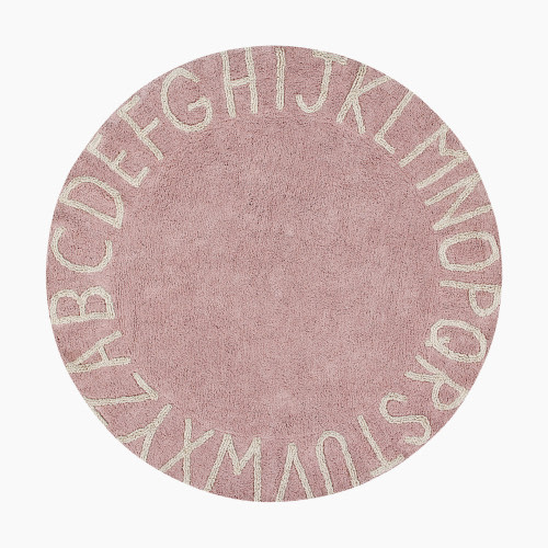 Lorena Canals Round ABC Washable Rug - Vintage Blush Natural, 5' Round