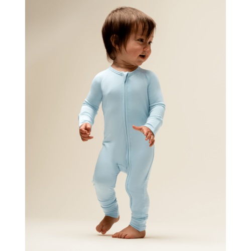 Bamboo Baby Pajamas | French Blue | Kindred Bravely