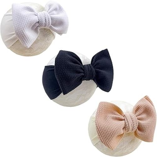 Baby Girl Headbands Nylon Bow Hair Accessories for Newborn Infants Toddlers (Y06, FZ)